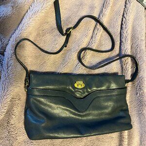GUC Etienne Aigner Blue Leather Crossbody Bag